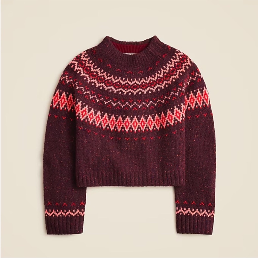 J.Crew Fair Isle Mockneck Sweater